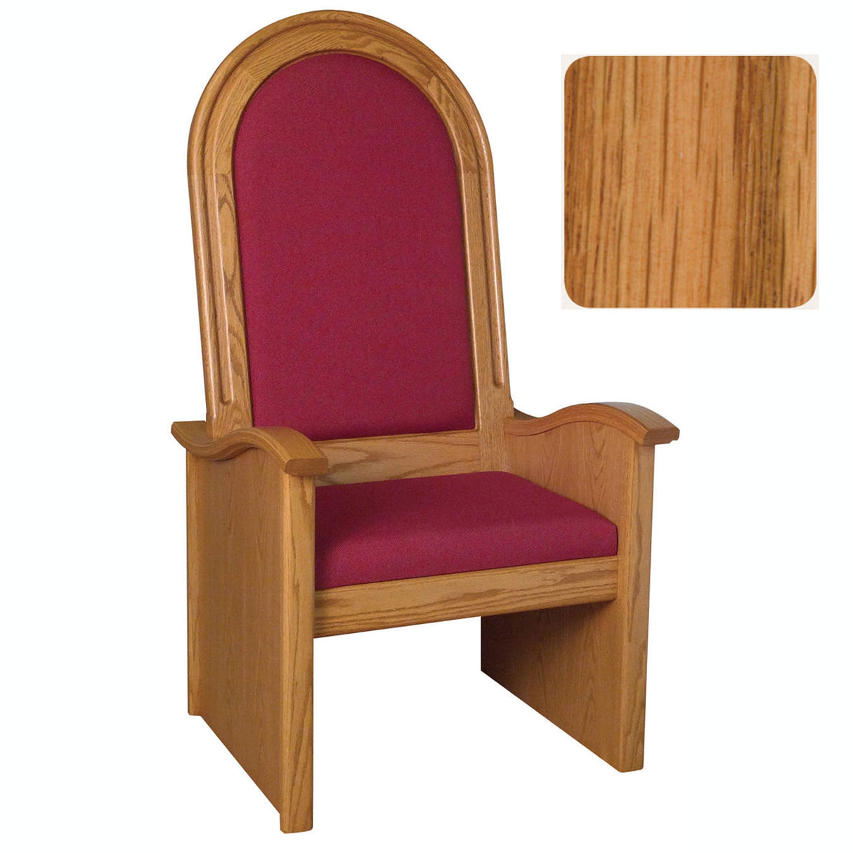 Light Oak 56 inch High Back Celebrant Chair 688