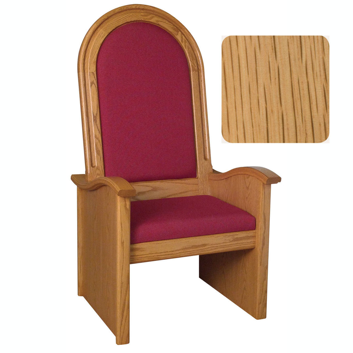 Natural Oak 56 inch High Back Celebrant Chair 688