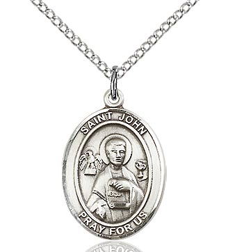 St. John the Evangelist Sterling Silver Medal 8056SS/18S