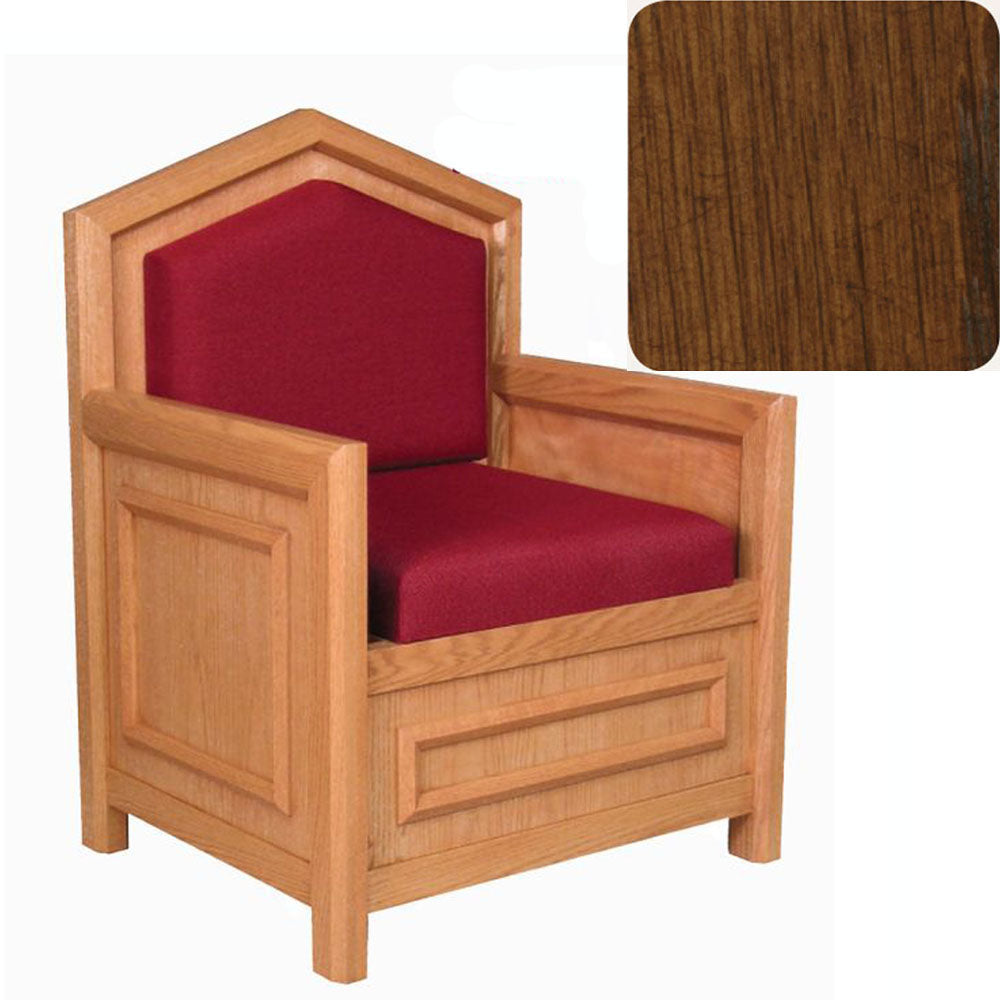 Antique Cherry Celebrant Chair with Inside Bookrack 733