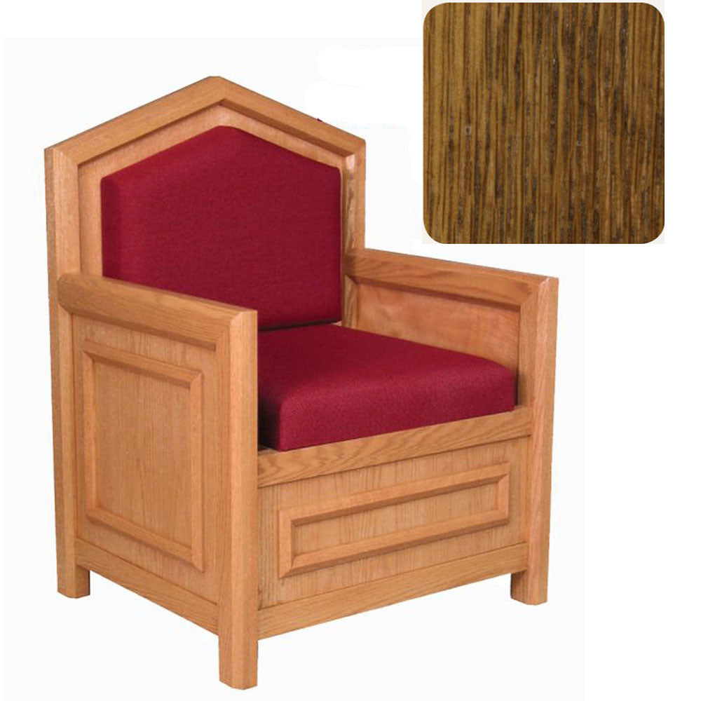 Medium Oak Celebrant Chair with Inside Bookrack 733
