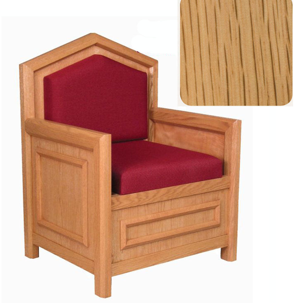Natural Oak Celebrant Chair with Inside Bookrack 733