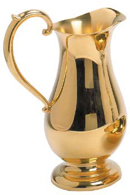 Ewer in Gold Plated Pewter 30 oz. capacity - no. K217-G