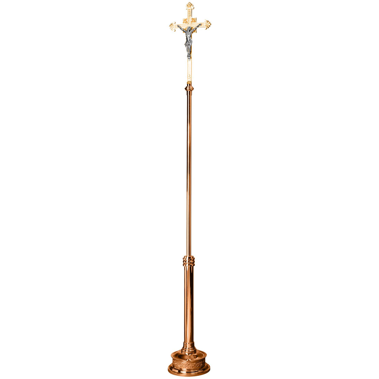 Processional Crucifix - no. 401-207 in Bronze or Brass