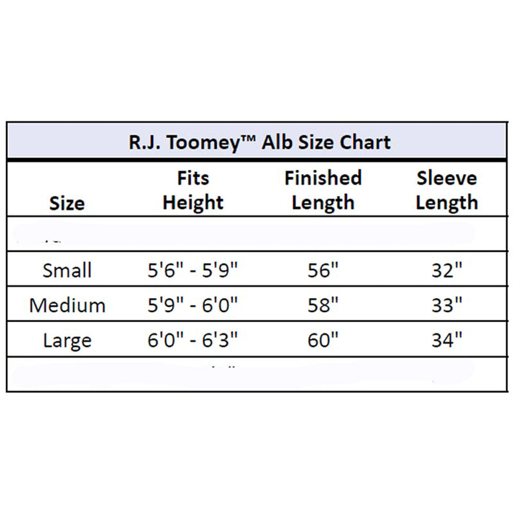 Provence Front Wrap Alb with Gold Banding