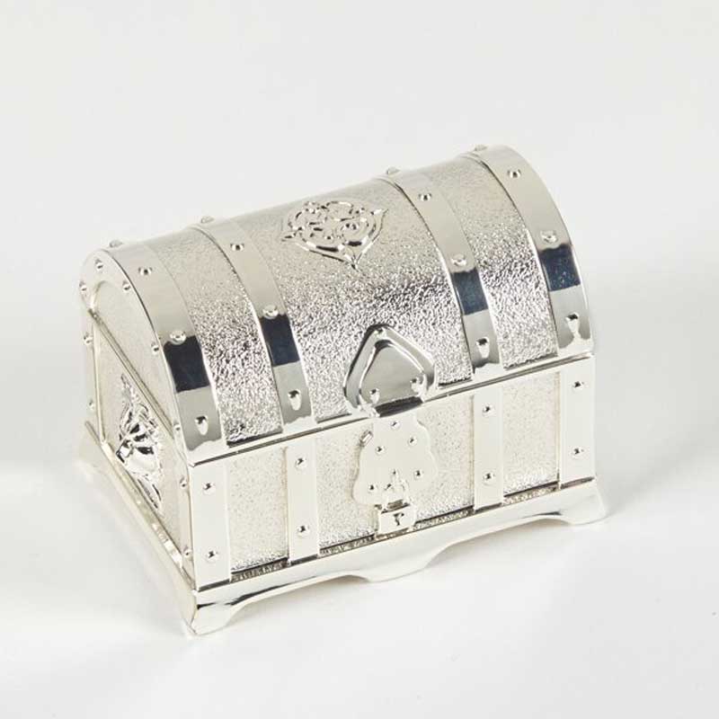 Silver Treasure Box Wedding Coins Arras Set WC611