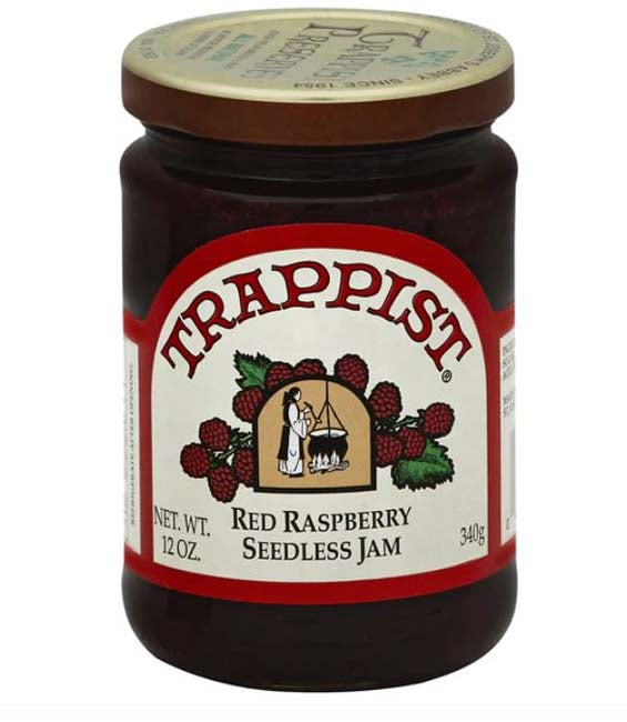 Trappist Raspberry Seedless Jam 12 oz