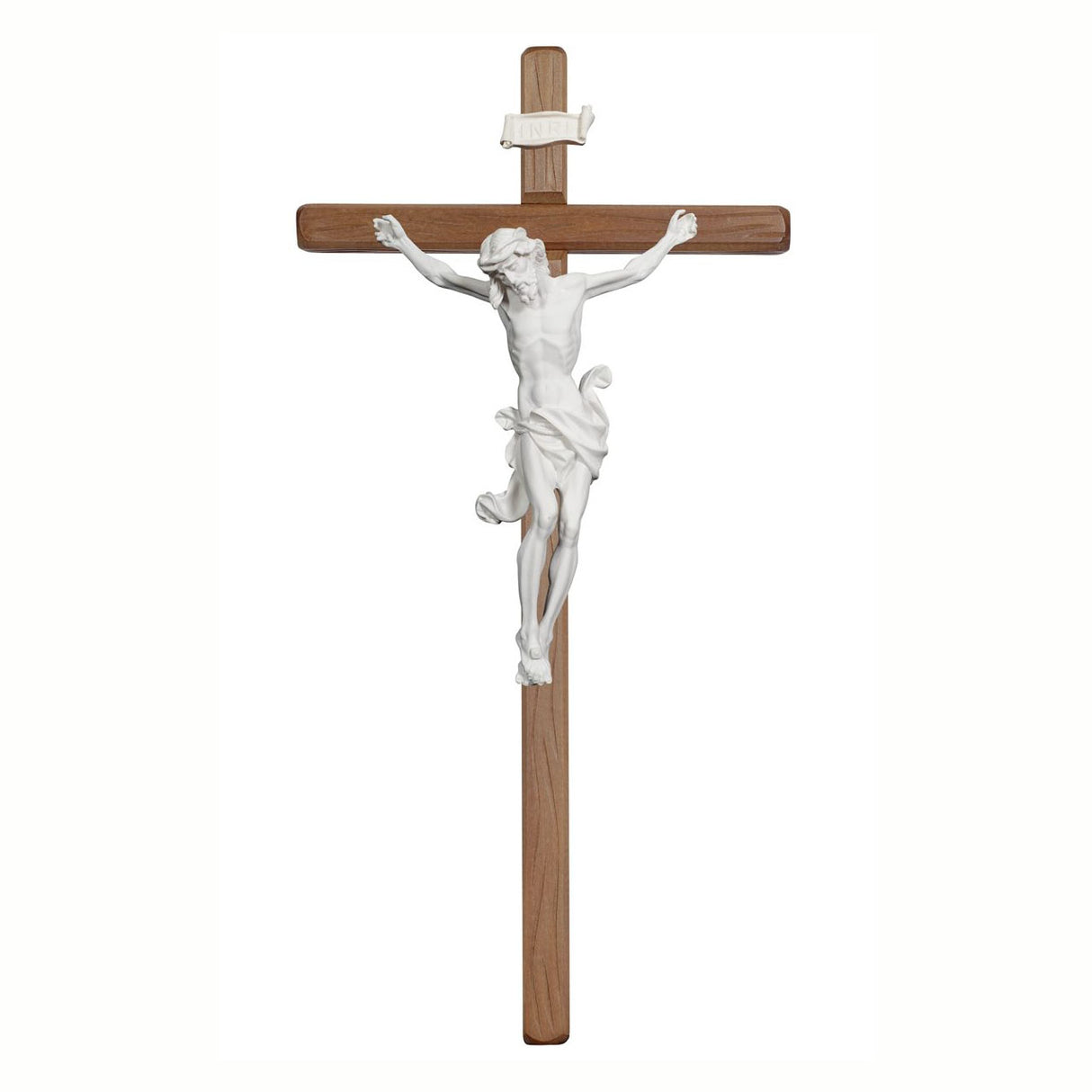 25 inch Leonardo Crucifix with White Resin Corpus