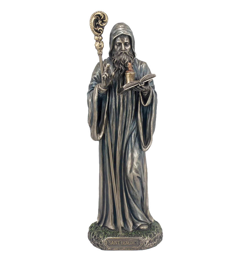 Saint Benedict Statue - 8 inches tall