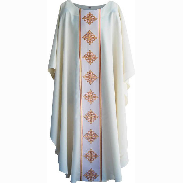 Classic Fleur de lis Cross Chasuble 3240