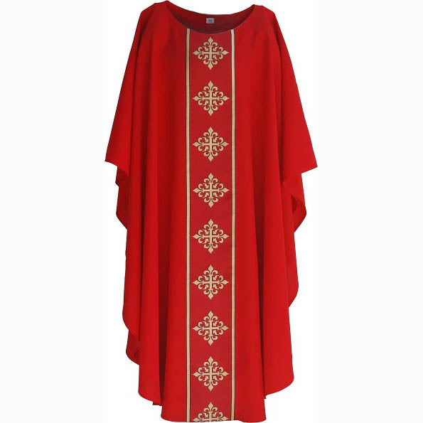 Classic Fleur de lis Cross Chasuble 3240
