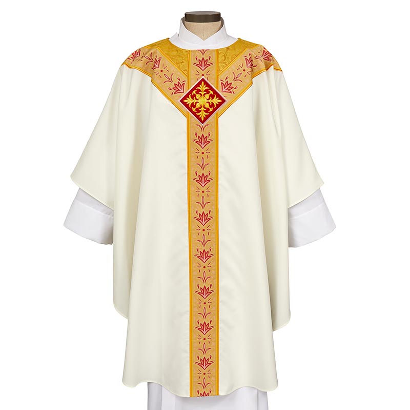 Murano White & Gold Chasuble from Toomey L1296