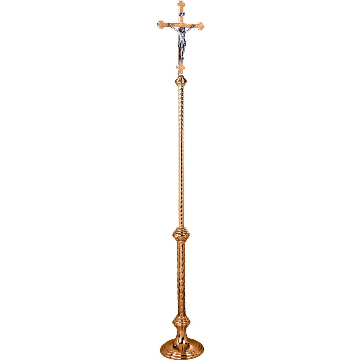 Processional Crucifix - no. 444-207 in Bronze or Brass