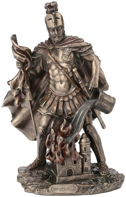 Saint Florian Statue in Cold-cast Bronze