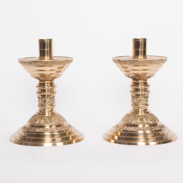 8.5 inch Short Altar Candlestick H98