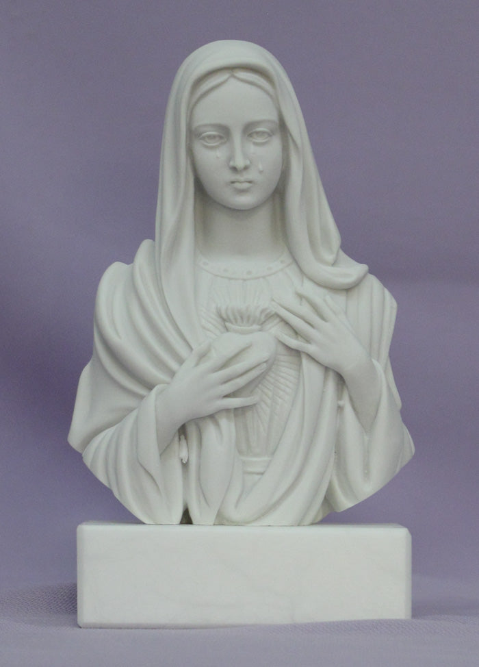 5in Immaculate Heart of Mary Bust from Italy