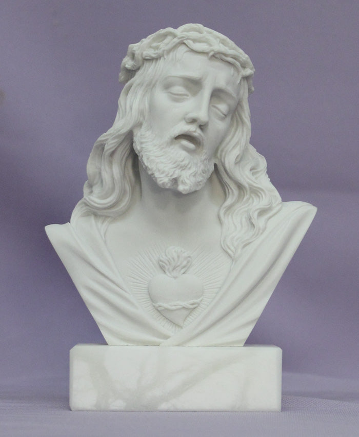 5in Sacred Heart of Jesus Bust from Italy