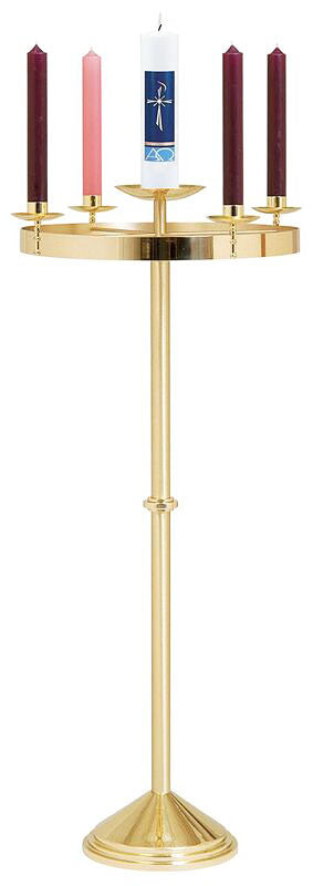 Combination Advent Wreath and Paschal Candle Stand - K553