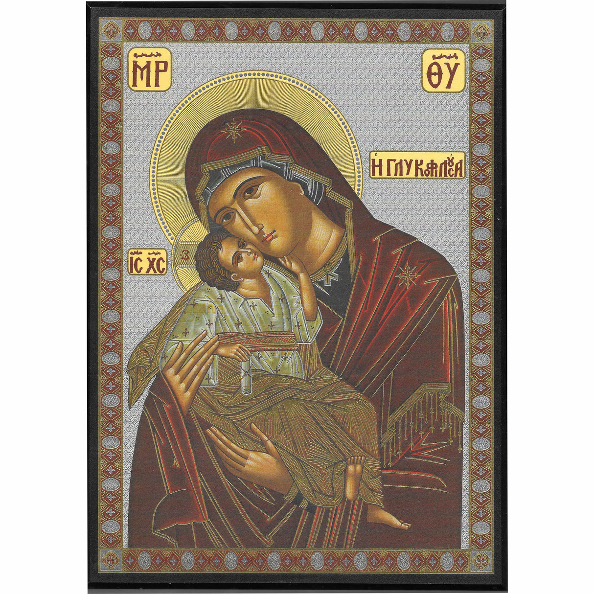 Sweet Kissing Gold Foiled Icon - 8x10 inches