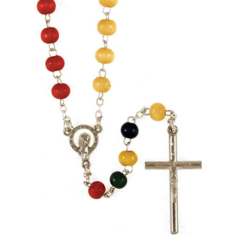 World Mission Rosary 5mm Round Wood Beads R35