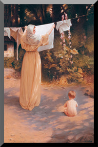 Polish Madonna & Infant Jesus Plaque - 7 sizes available