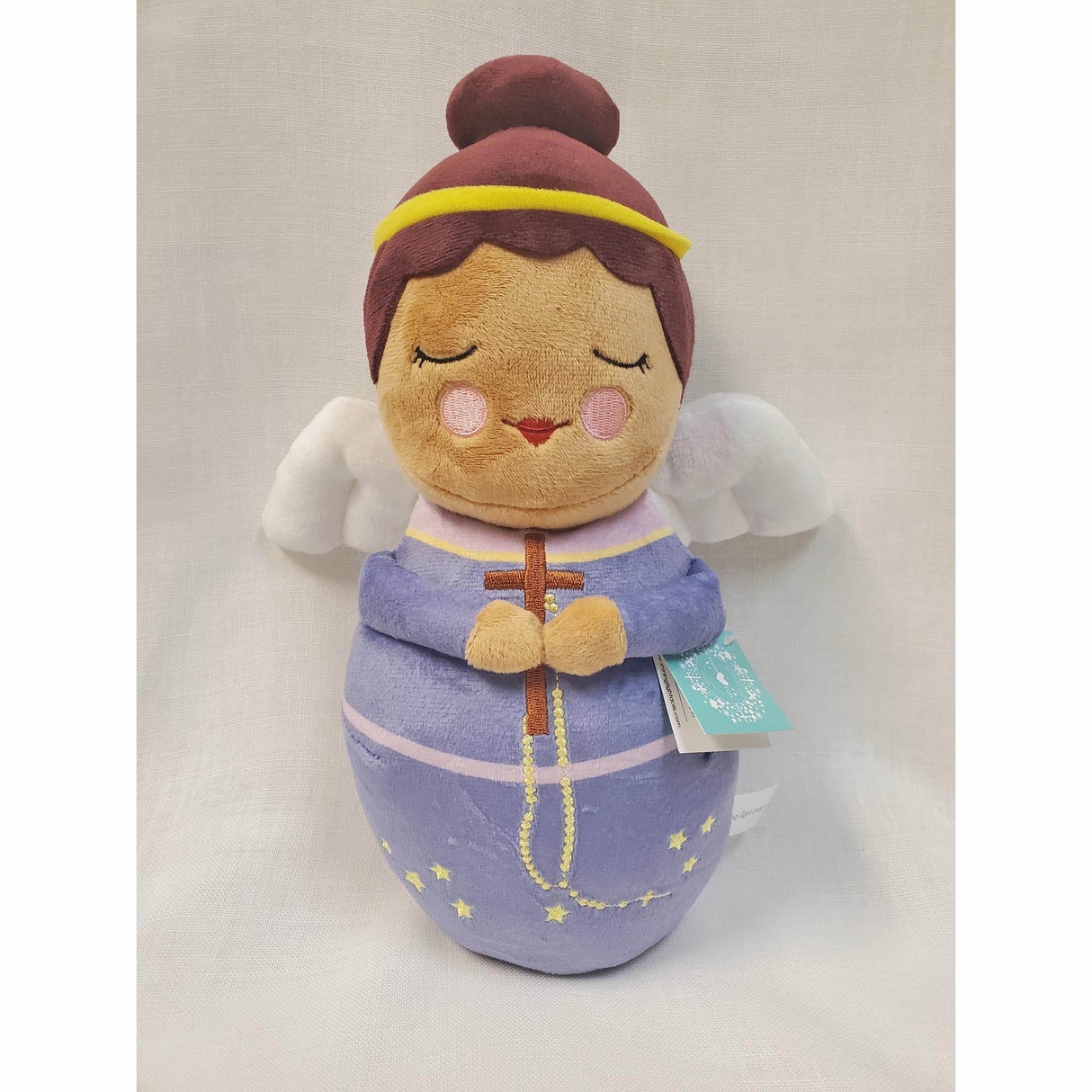Brunette Guardian Angel Plush Shining Light Doll