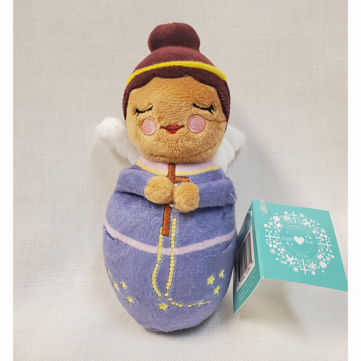 Guardian Angel Mini Plush Shining Light Doll with Dark Hair