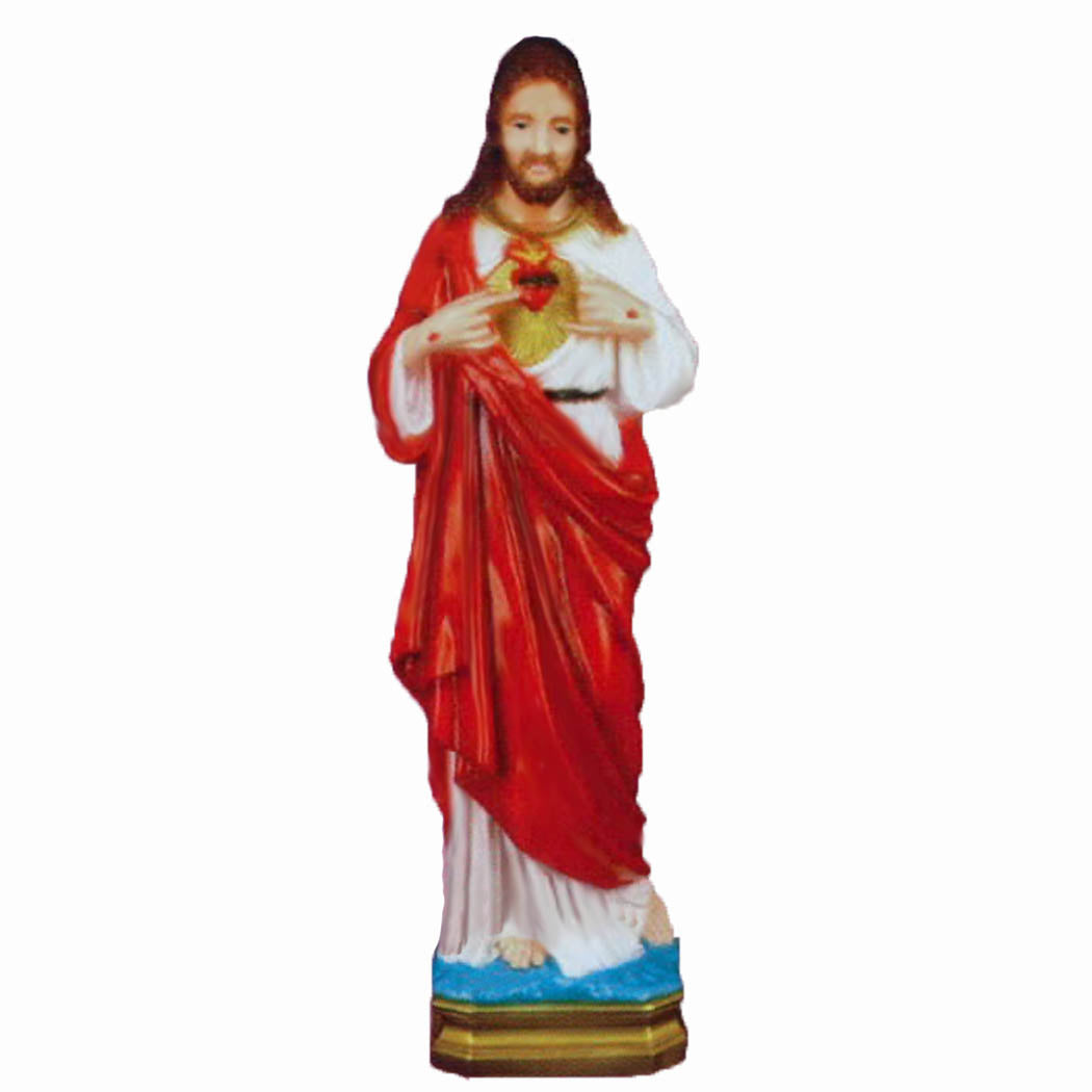 Sacred Heart of Jesus Color Outdoor Statue SA2480C