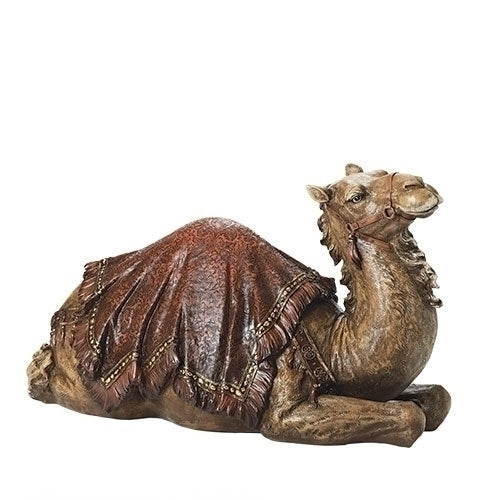 Full Color Seated Camel Garden Statue - 38 inch Scale Nativity