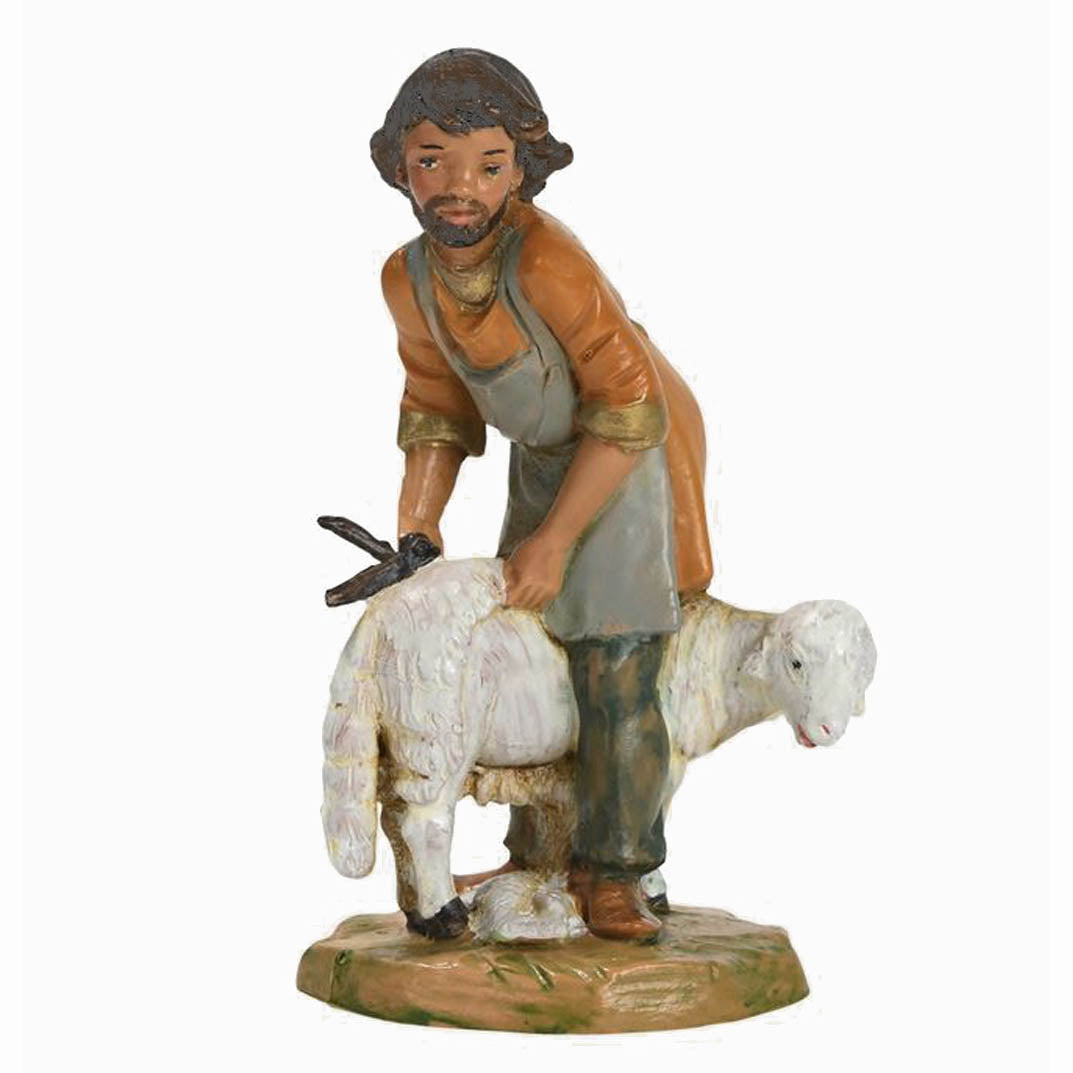 Eder, Sheep Shearer 5 inch scale Figure - Fontanini no. 59815