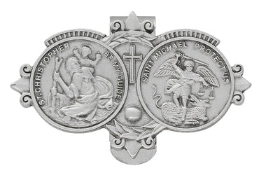 St Christopher and St Michael Combination Visor Clip VC-909