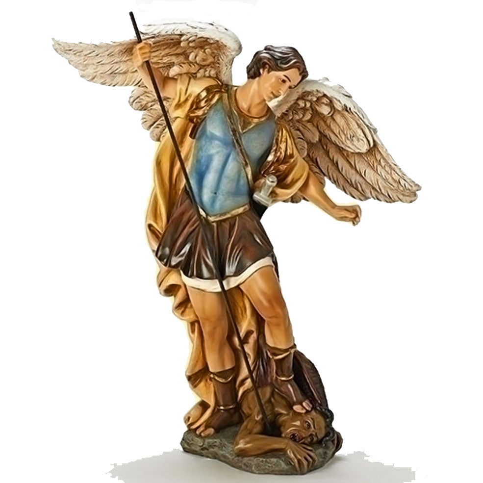 18-3/4 inch Saint Michael the Archangel Full Color Statue 67008