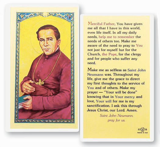 Saint John Neuman Holy Card - E24-473