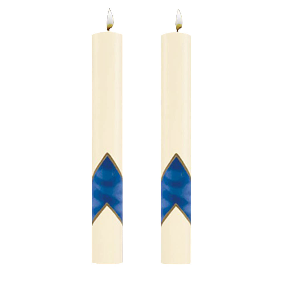 Set of Two Serenity Side Altar Candle from Dadant - All Sizes
