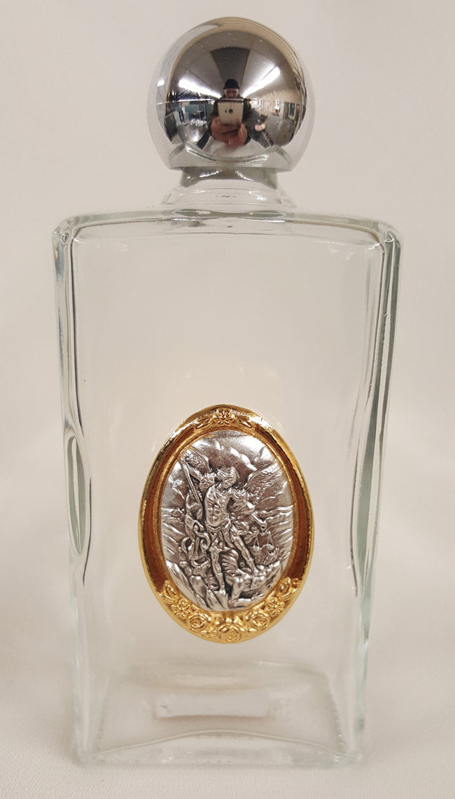 8oz Italian St Michael Holy Water Bottle