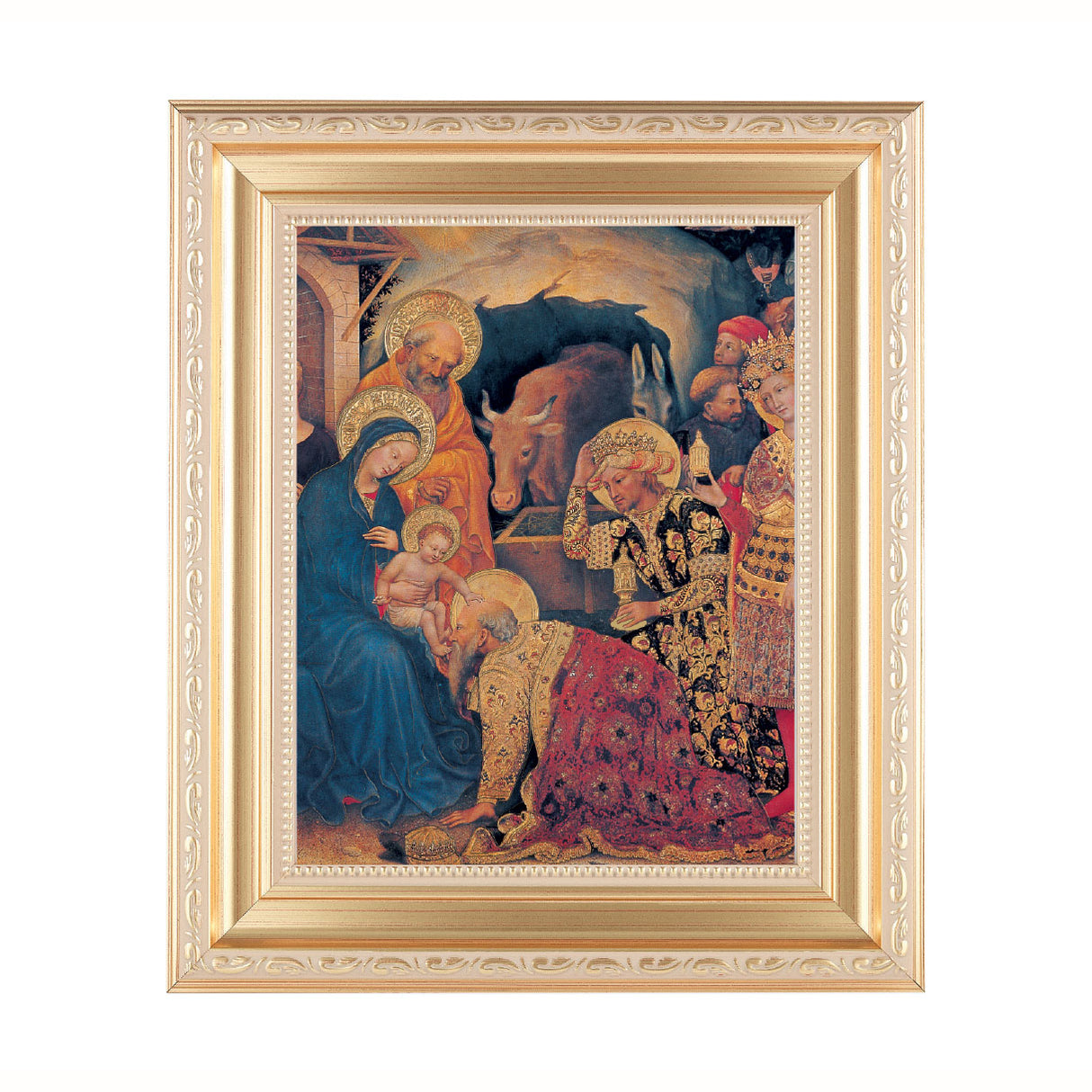 10x12 inch Gold Frame Print Adoration of the Magi