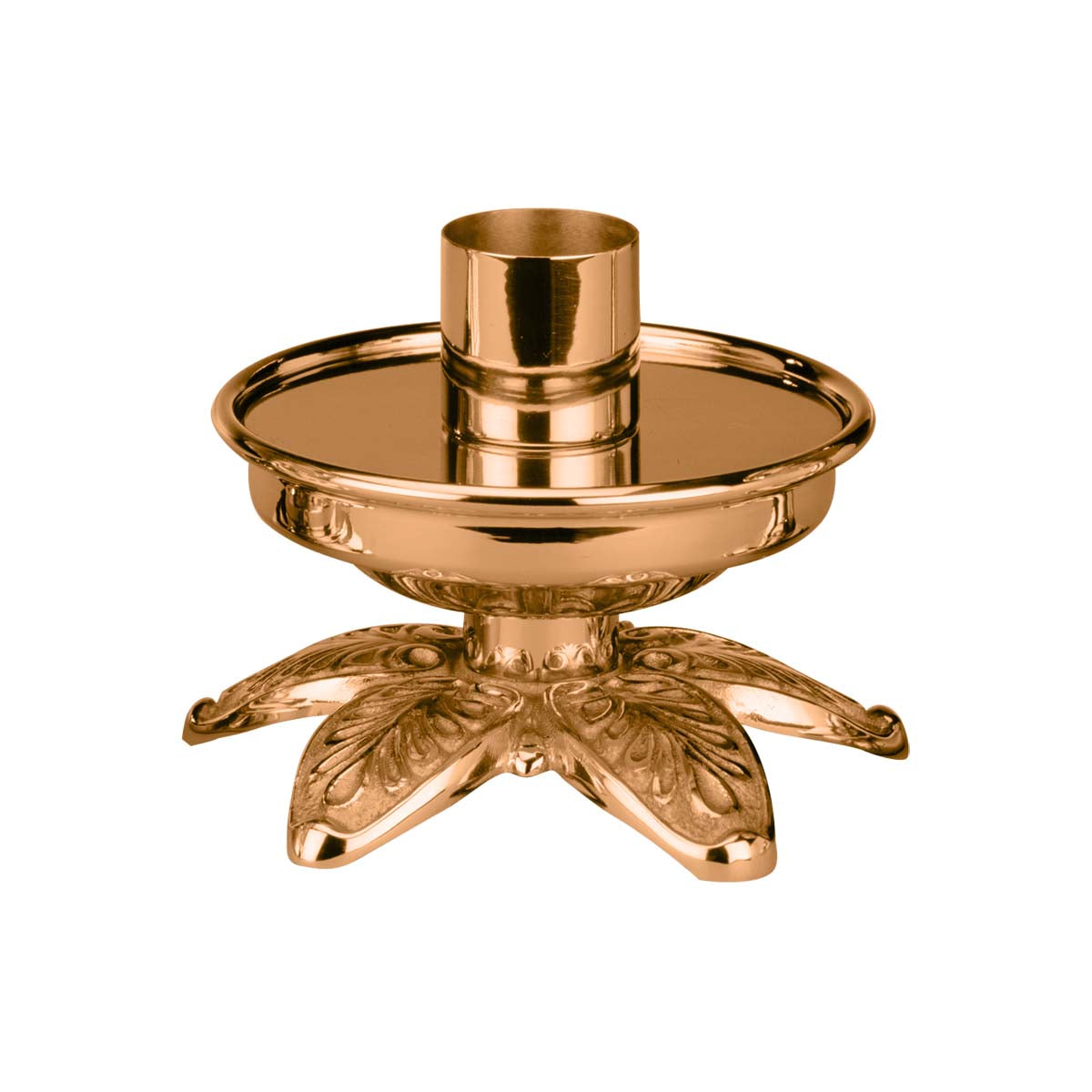 Small Petal Base Altar Candlestick no. 489-L