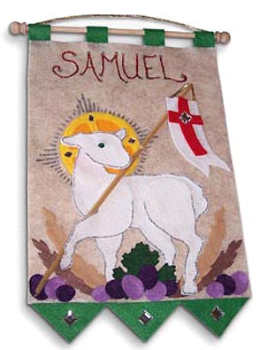 Lamb of God 1st Communion Banner Kit-In Green