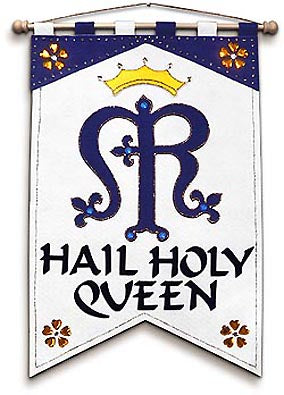 Marian Monogram Banner Kit-For First Communion or May Crownings