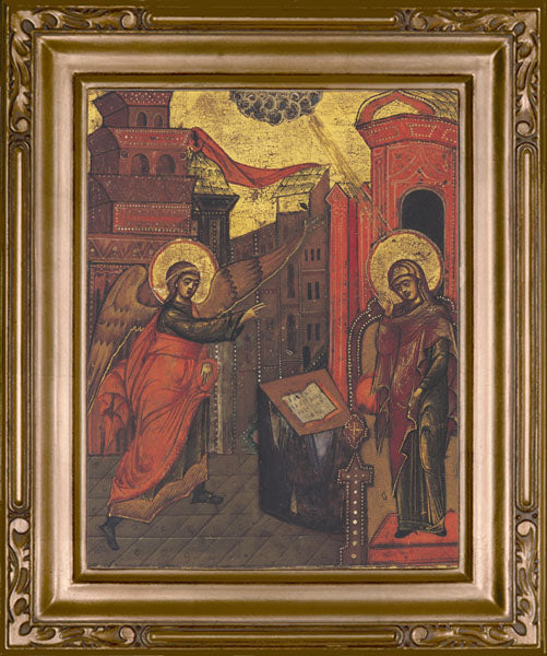 Framed Annunciation Icon - Petite Gallery Canvas