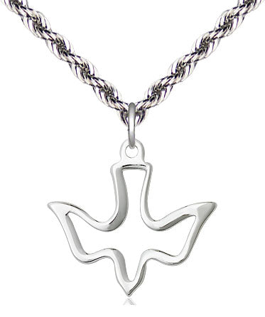 Sterling Silver Holy Spirit Pendant 1510SS/24FRS