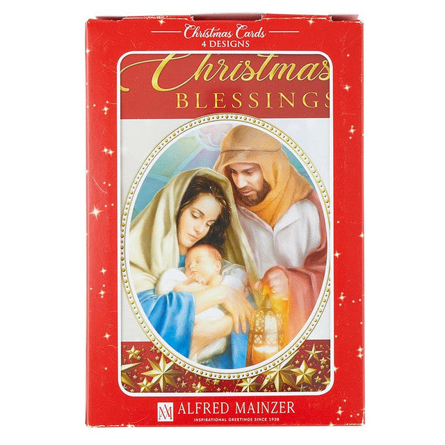 4 Assorted Boxed Religious Christmas Cards N5901