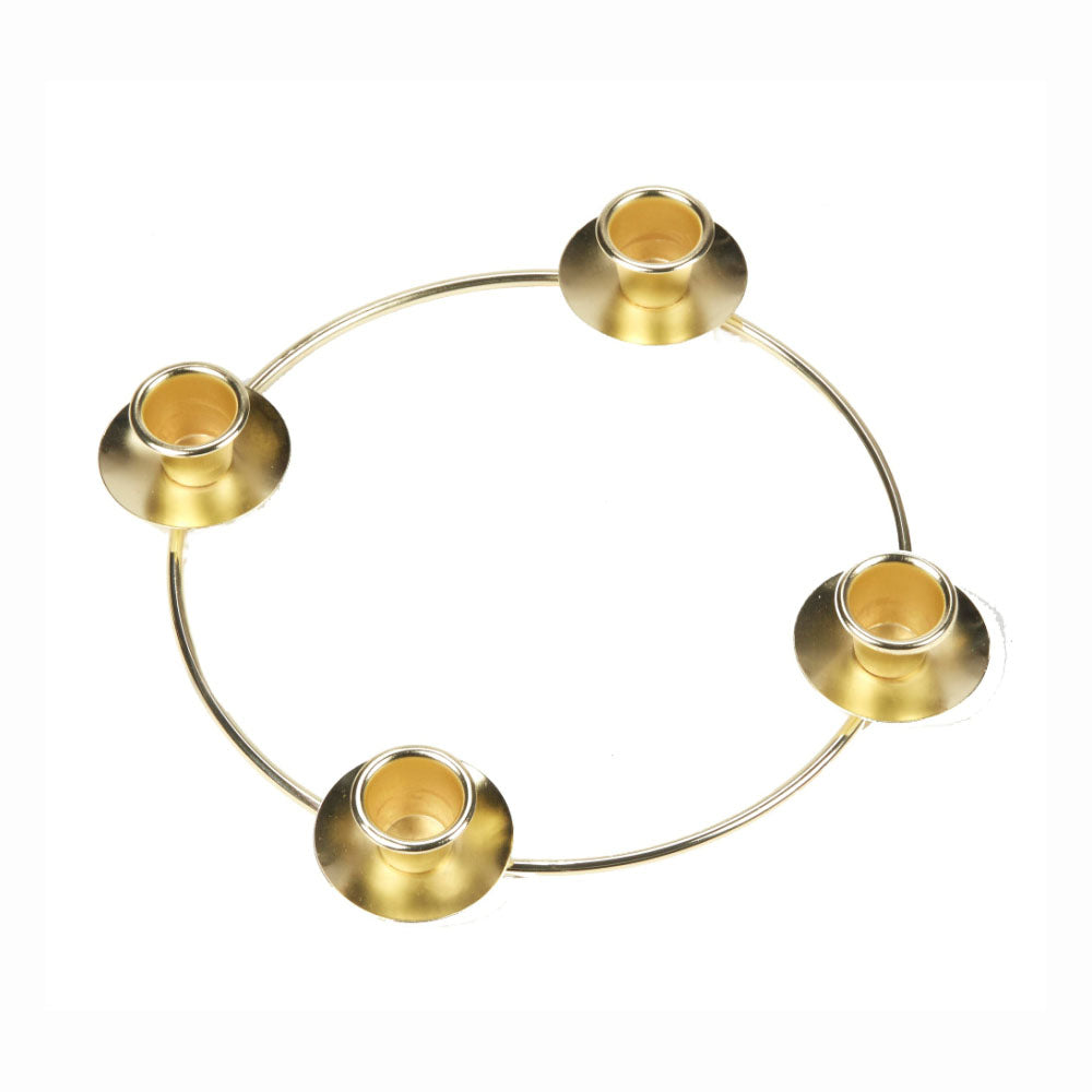 Brass Advent Wreath 11 Inch