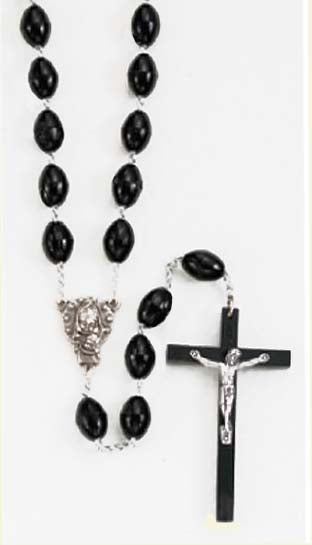 Black Plastic Family Rosary