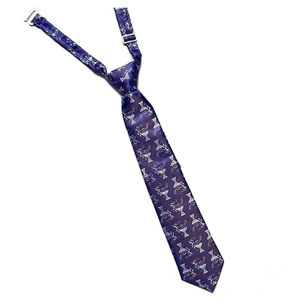 Blue Damask First Communion Tie for Boys