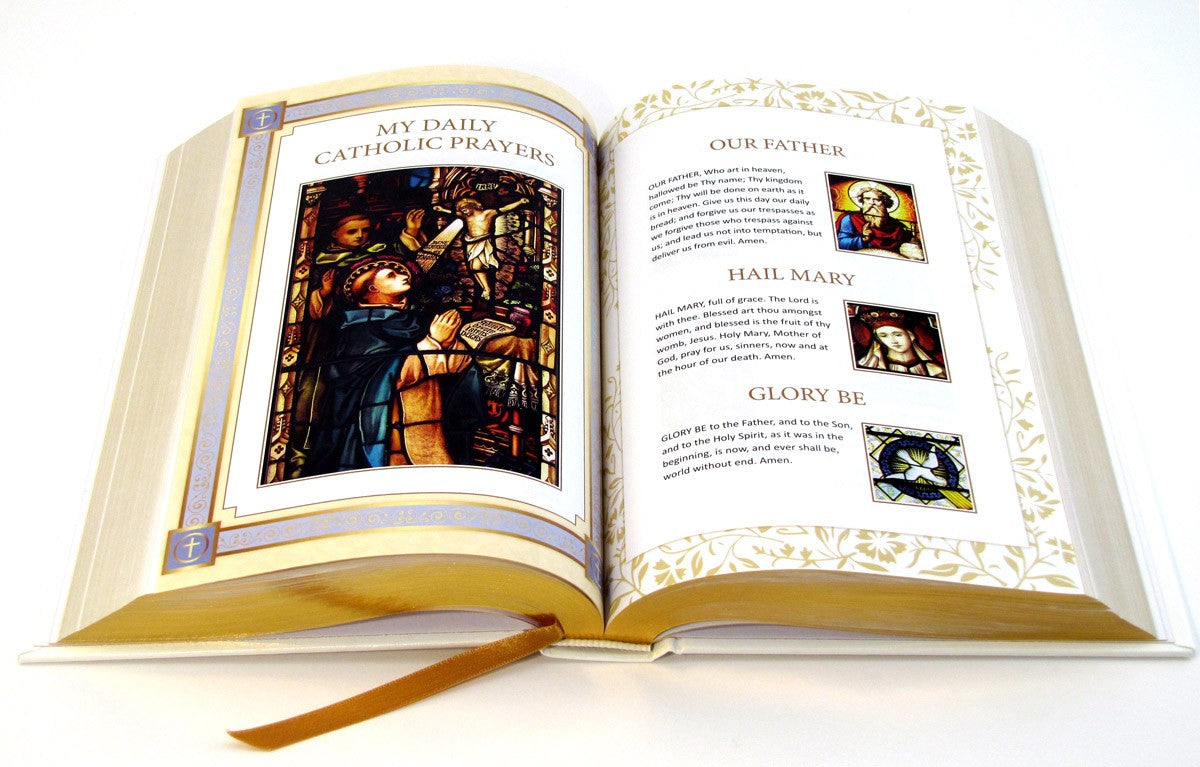 Douay Rheims White Communion Gift Bible