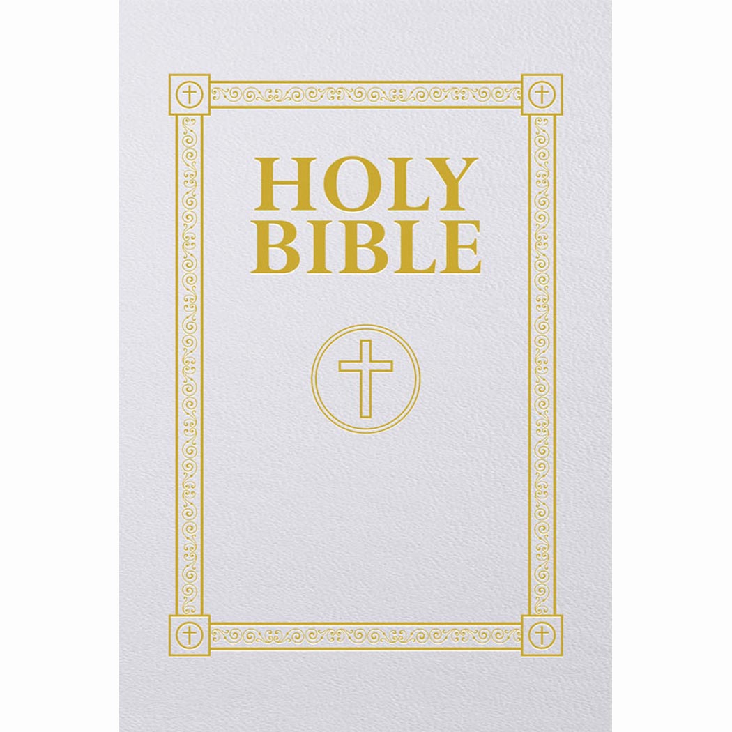 Douay Rheims White Communion Gift Bible