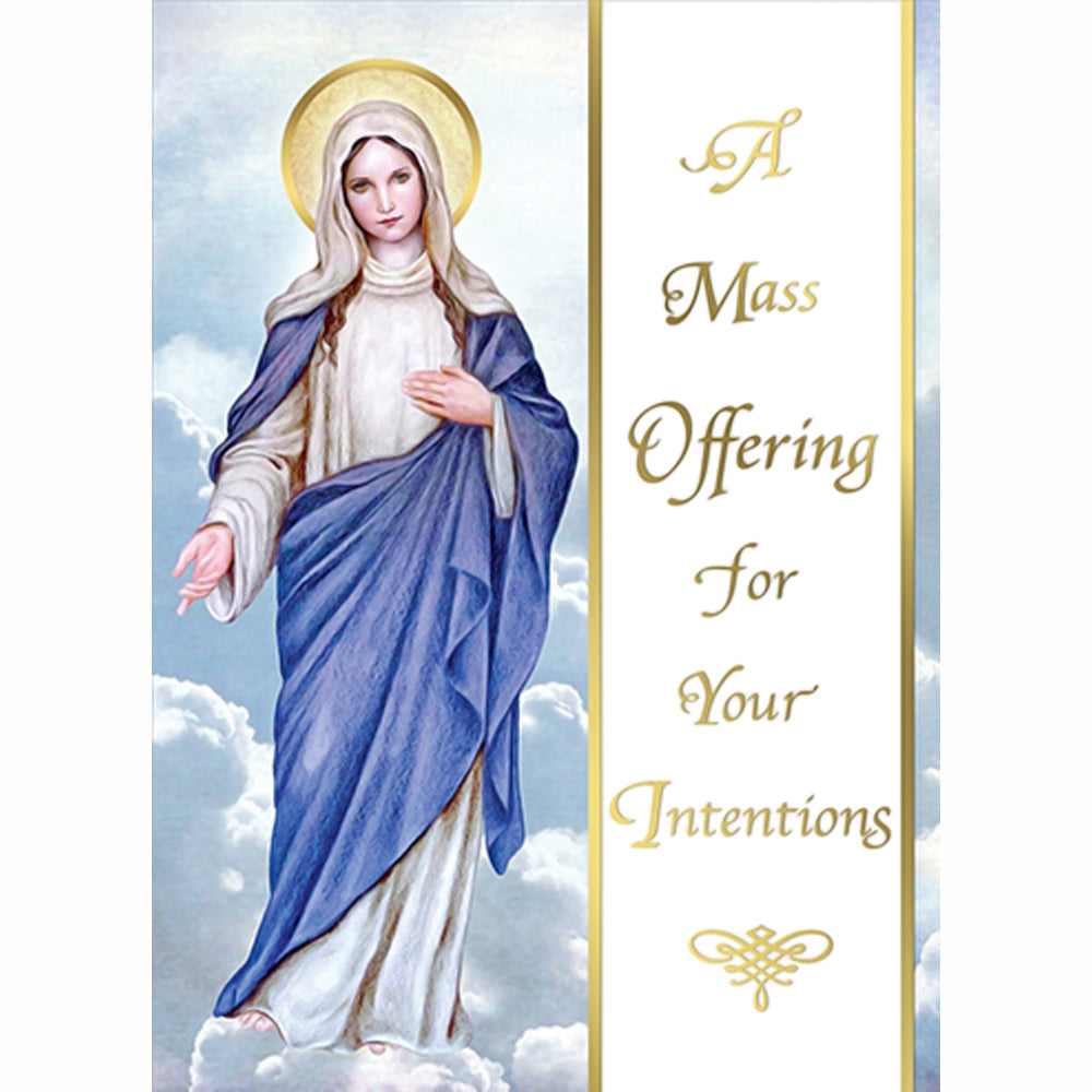 Mary Our Mother Mass Cards for Living 50ct