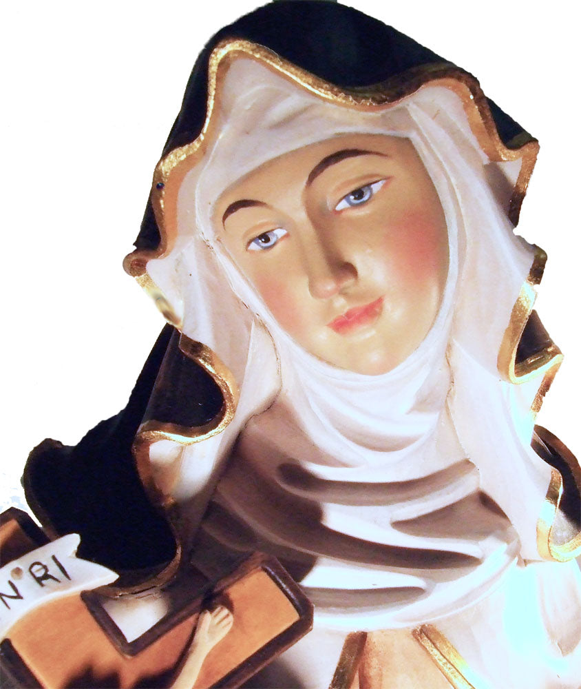 Handcarved Therese of Lisieux Statue - 24 inches in height