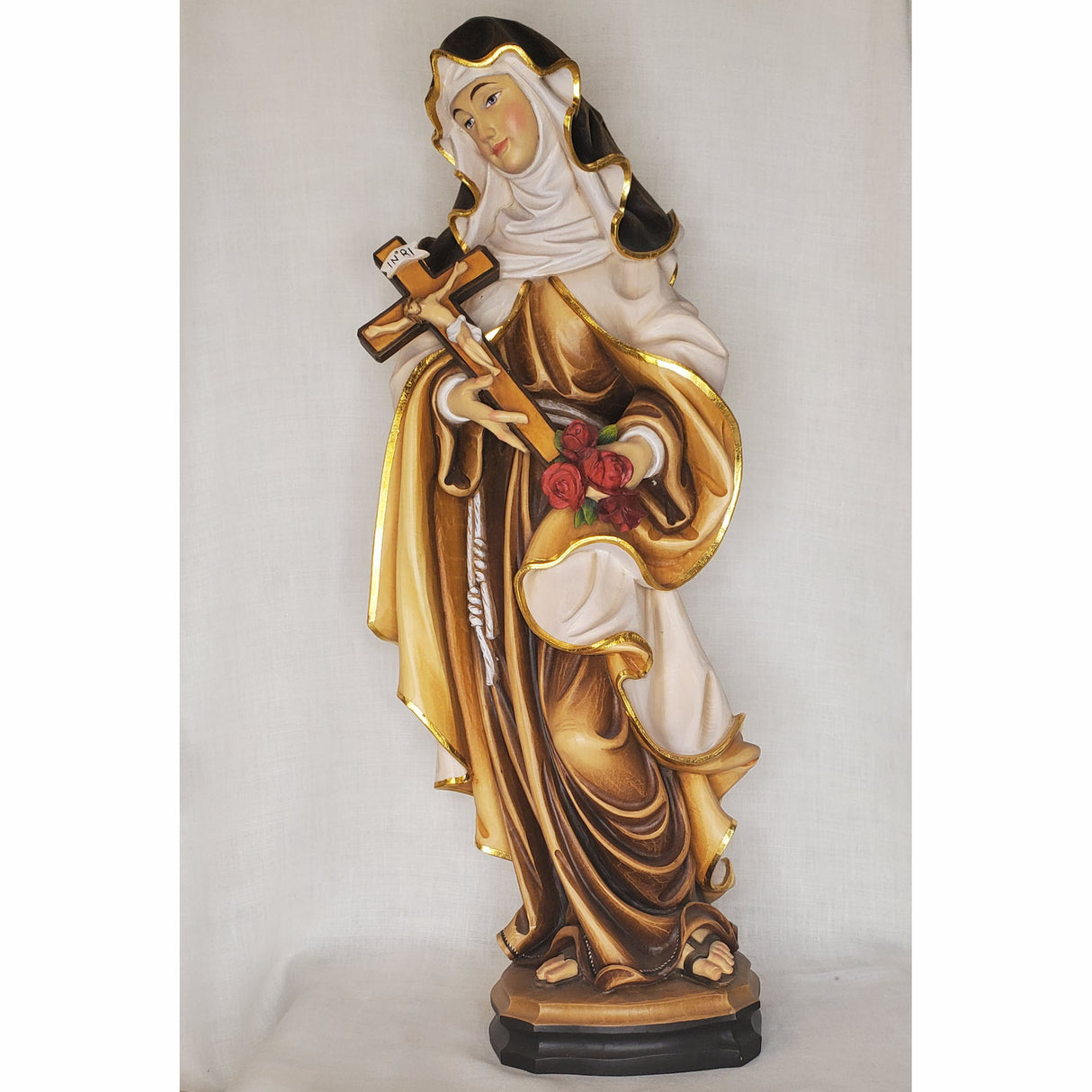 Handcarved Therese of Lisieux Statue - 24 inches in height